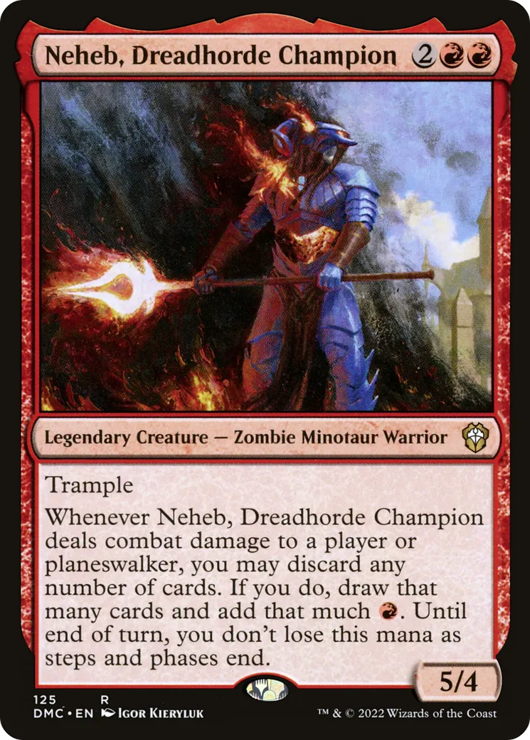 Neheb, Dreadhorde Champion — Dominaria United Commander — Magic: The Gathering
