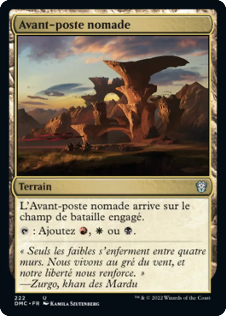 Avant-poste nomade — Dominaria United Commander — Magic: The Gathering
