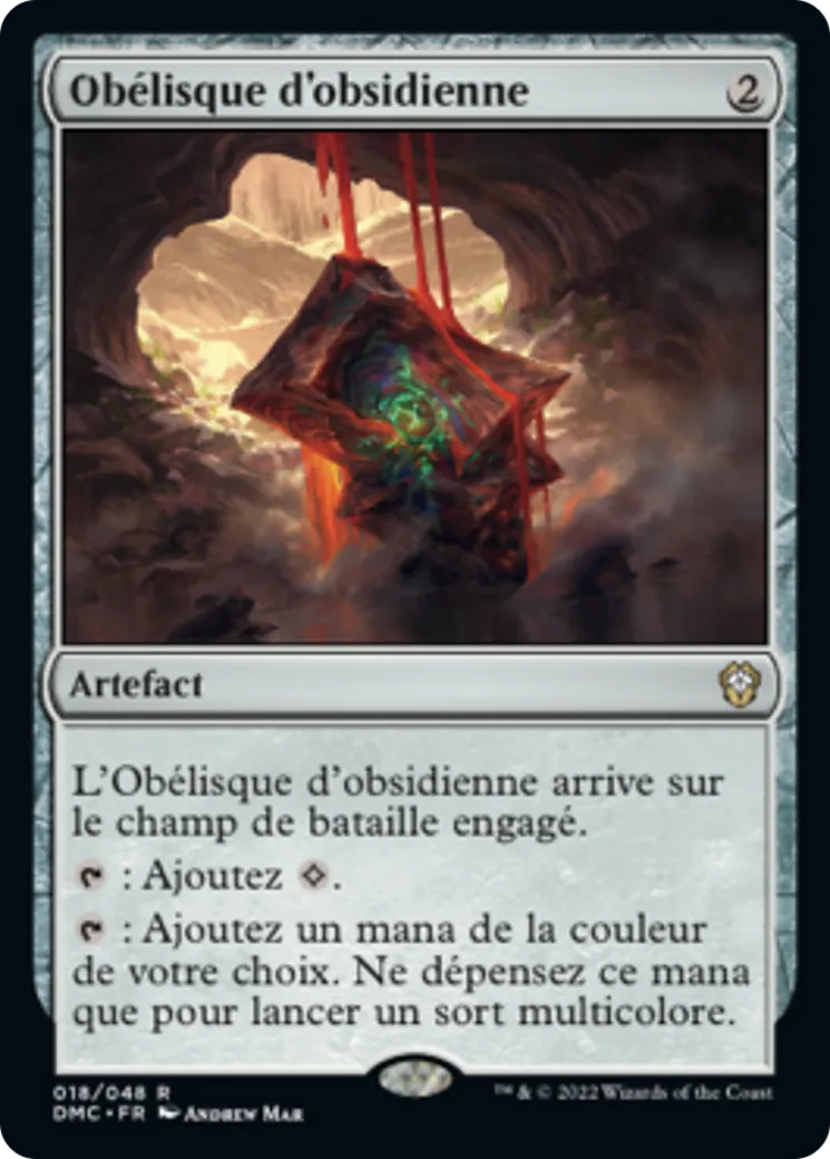 Obélisque d'obsidienne from Dominaria United Commander - Magic: The Gathering