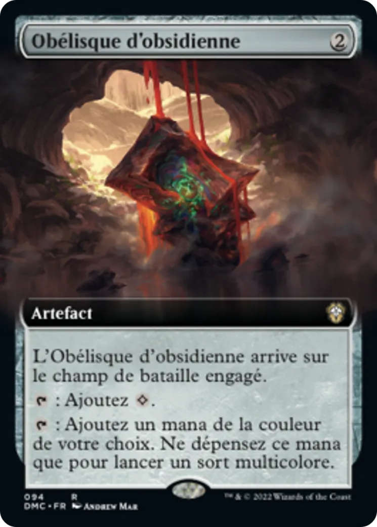 Obélisque d'obsidienne — Dominaria United Commander — Magic: The Gathering