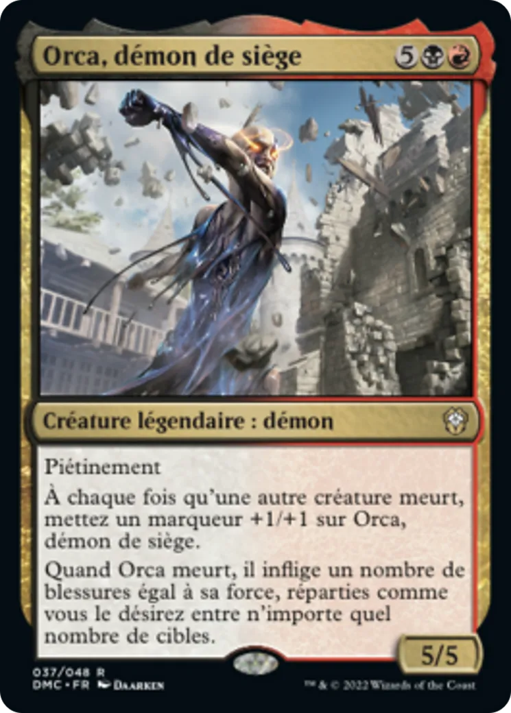 Orca, démon de siège — Dominaria United Commander — Magic: The Gathering