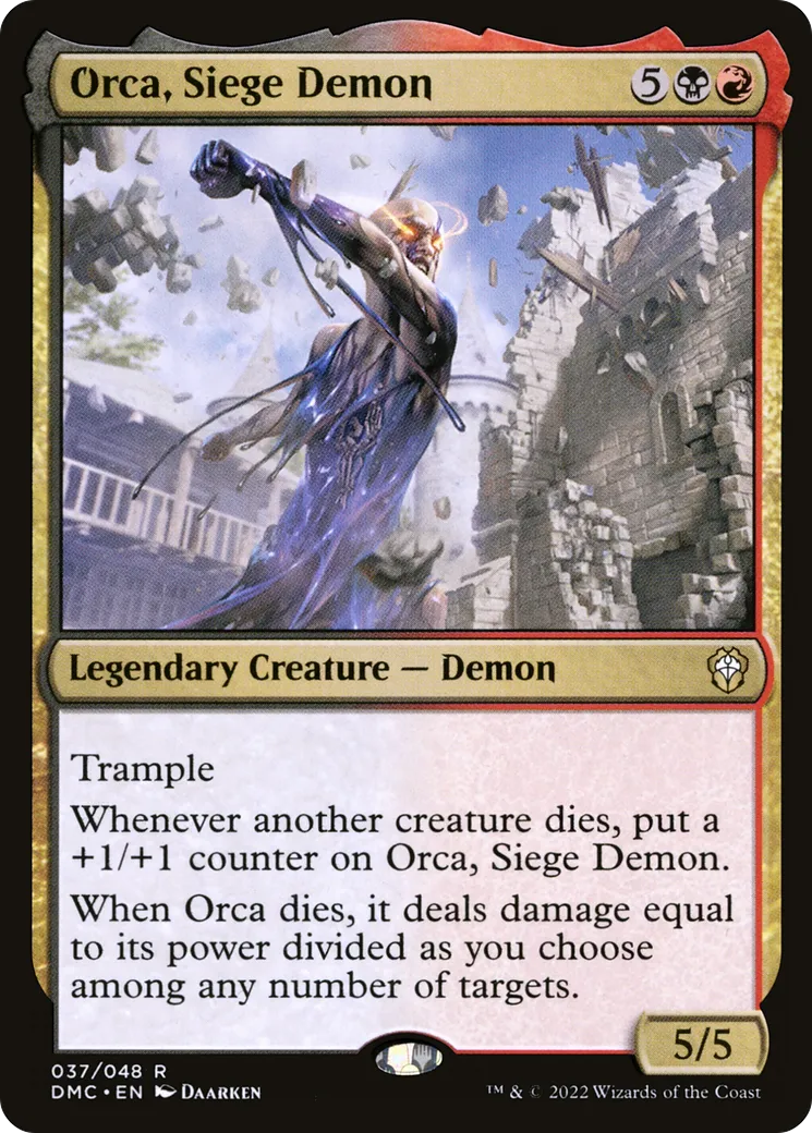 Orca, Siege Demon from Dominaria United Commander - Magic: The Gathering