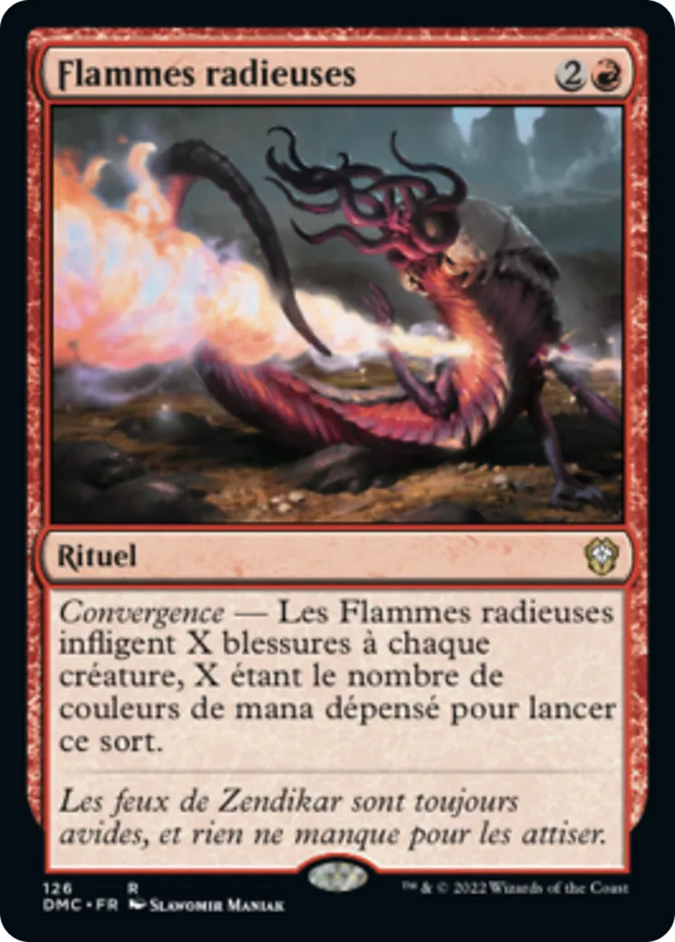 Flammes radieuses — Dominaria United Commander — Magic: The Gathering