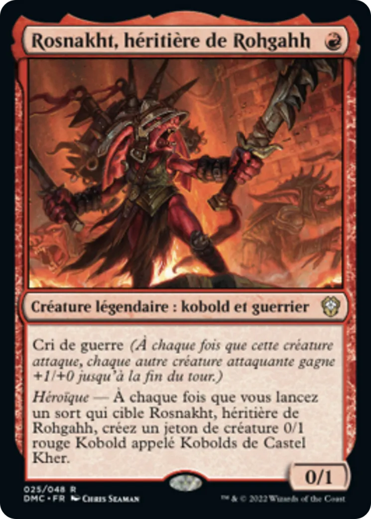 Rosnakht, héritière de Rohgahh — Dominaria United Commander — Magic: The Gathering