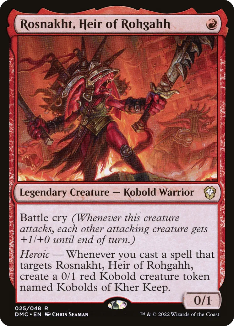 Rosnakht, Heir of Rohgahh — Dominaria United Commander — Magic: The Gathering