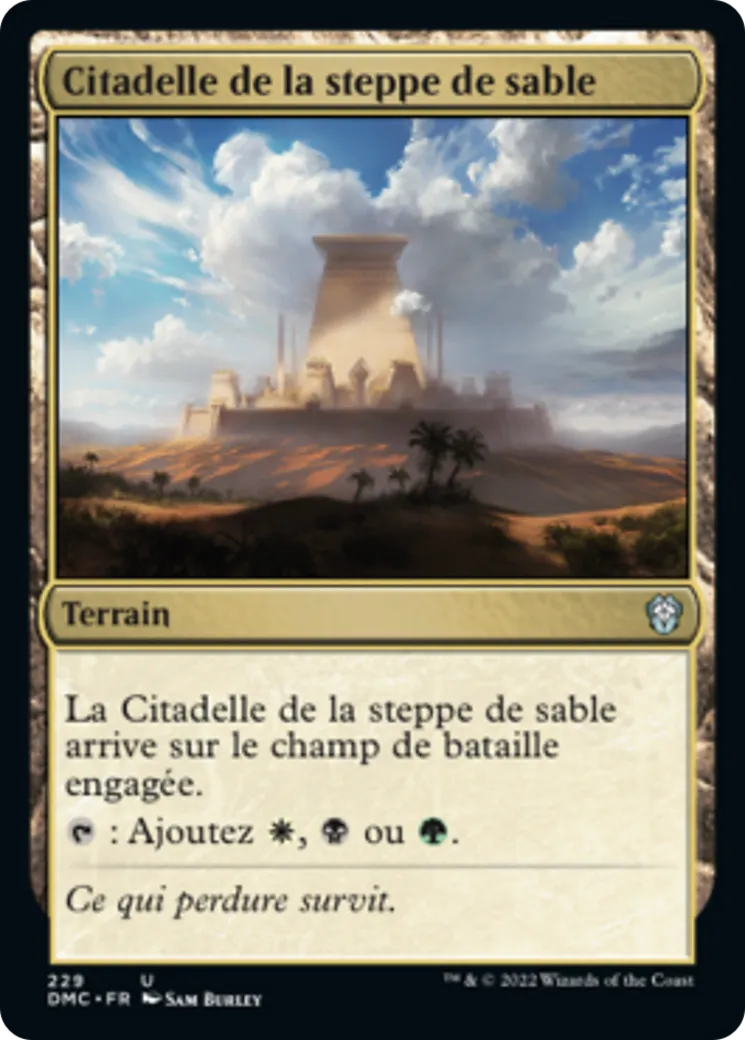 Citadelle de la steppe de sable — Dominaria United Commander — Magic: The Gathering