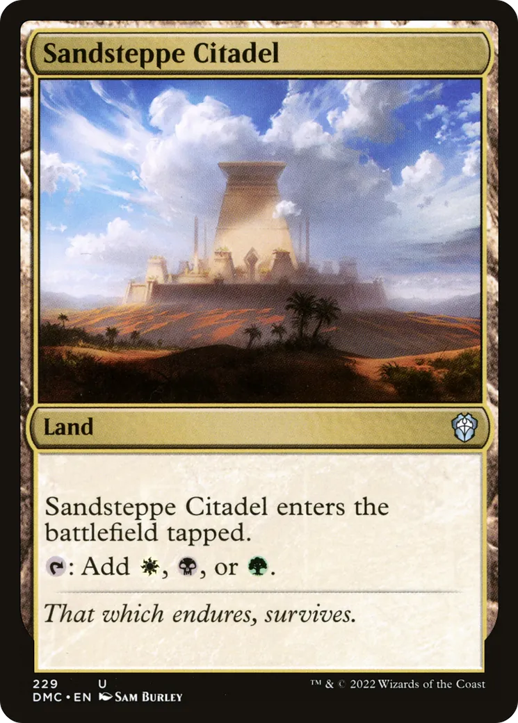 Sandsteppe Citadel — Dominaria United Commander — Magic: The Gathering
