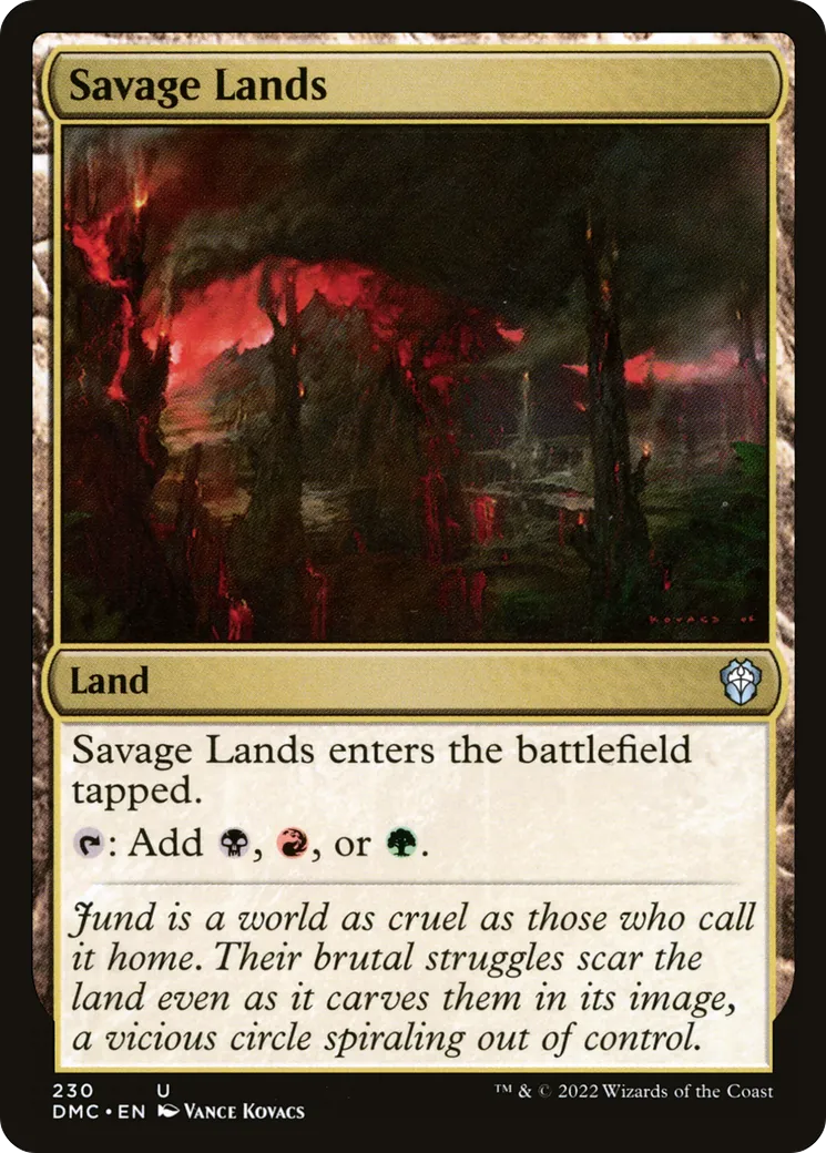 Savage Lands — Dominaria United Commander — Magic: The Gathering