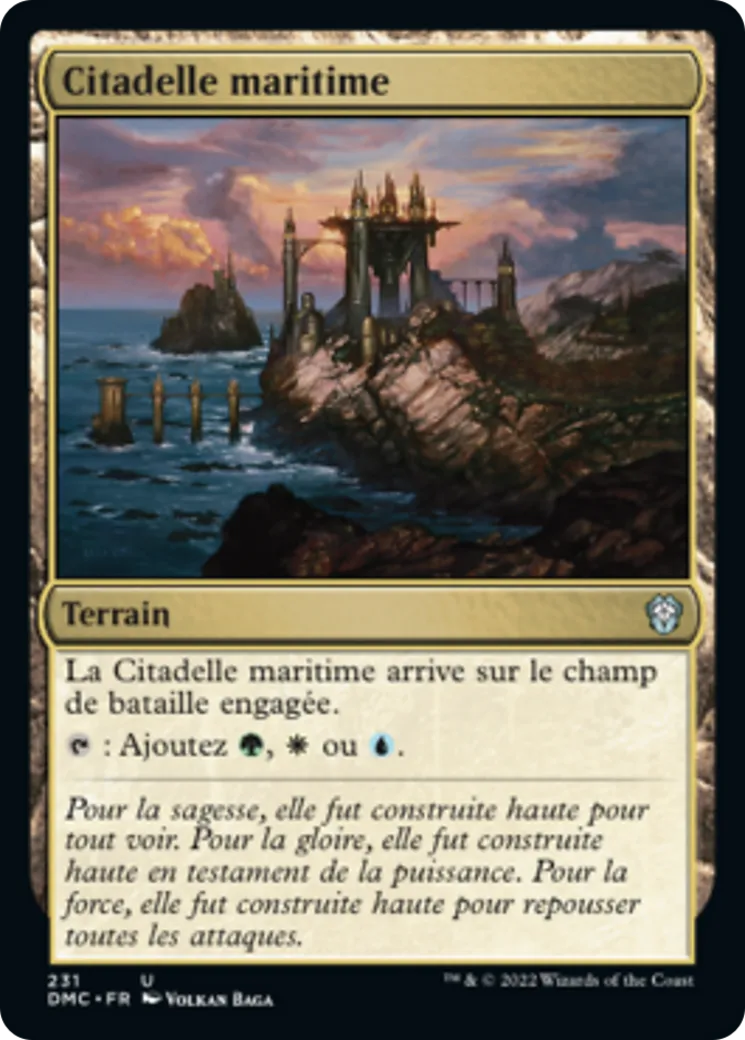 Citadelle maritime — Dominaria United Commander — Magic: The Gathering