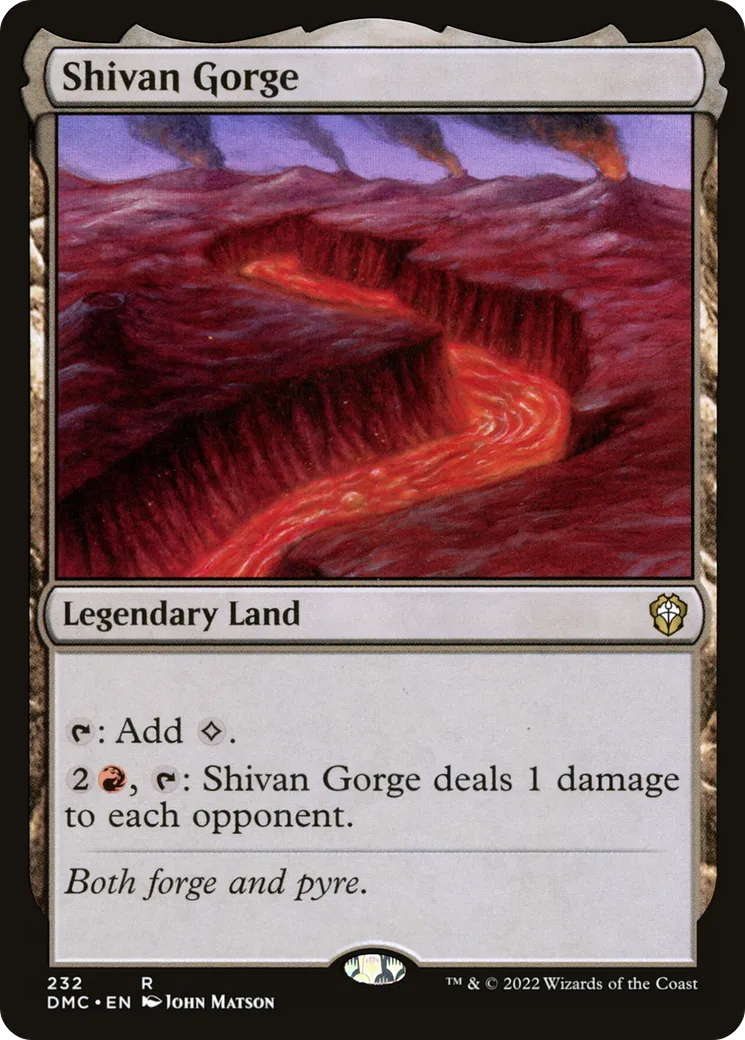 Shivan Gorge — Dominaria United Commander — Magic: The Gathering