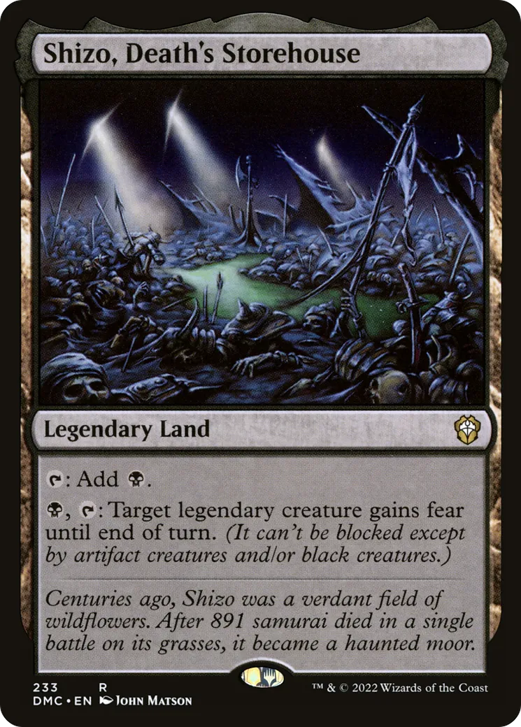 Shizo, Death's Storehouse — Dominaria United Commander — Magic: The Gathering