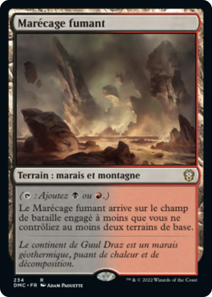 Marécage fumant — Dominaria United Commander — Magic: The Gathering