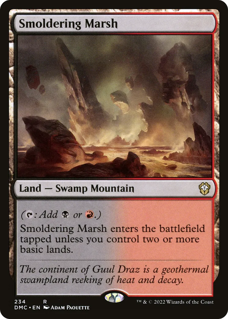Smoldering Marsh — Dominaria United Commander — Magic: The Gathering