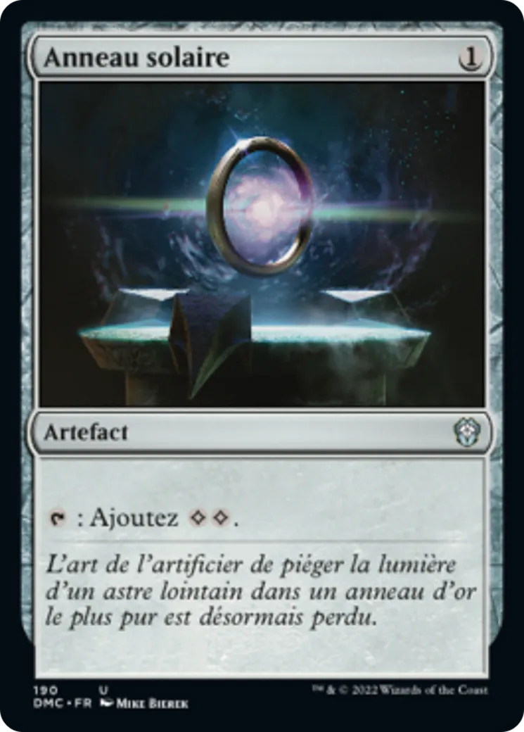 Anneau solaire — Dominaria United Commander — Magic: The Gathering