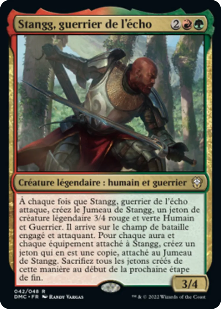 Stangg, guerrier de l'écho — Dominaria United Commander — Magic: The Gathering