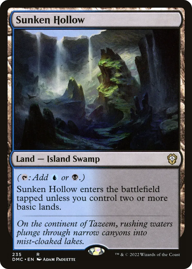Sunken Hollow — Dominaria United Commander — Magic: The Gathering
