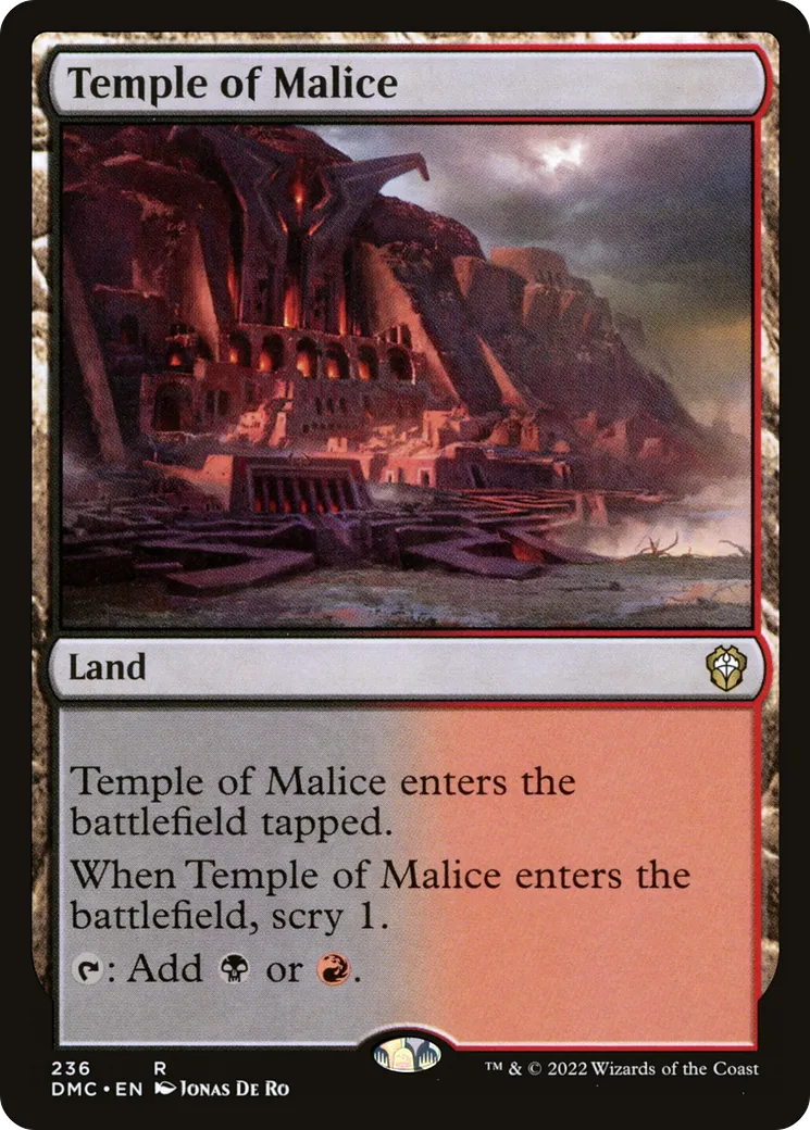 Temple of Malice — Dominaria United Commander — Magic: The Gathering
