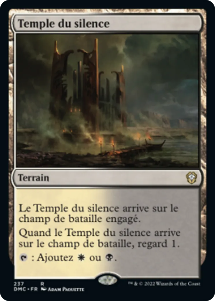 Temple du silence — Dominaria United Commander — Magic: The Gathering