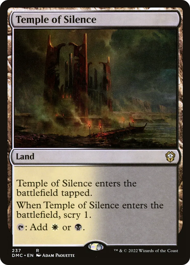 Temple of Silence — Dominaria United Commander — Magic: The Gathering