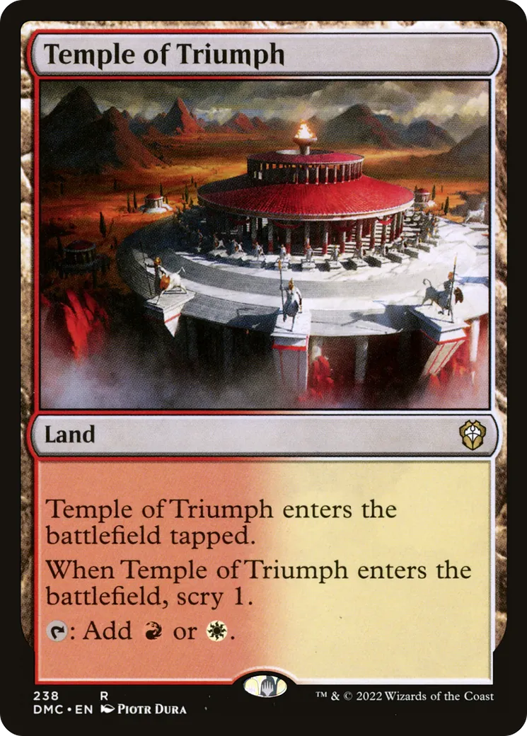 Temple of Triumph — Dominaria United Commander — Magic: The Gathering