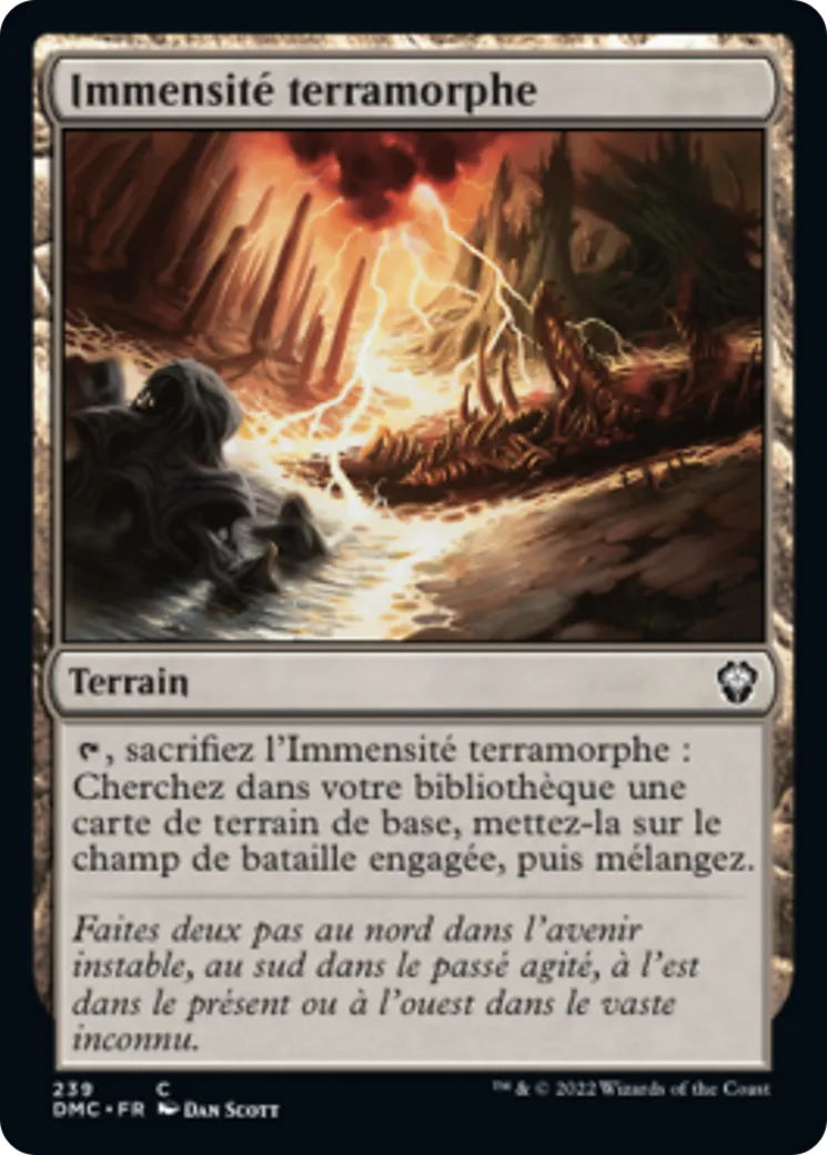 Immensité terramorphe — Dominaria United Commander — Magic: The Gathering