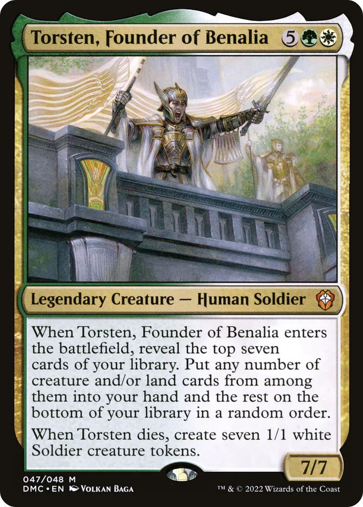 Torsten, Founder of Benalia — Dominaria United Commander — Magic: The Gathering
