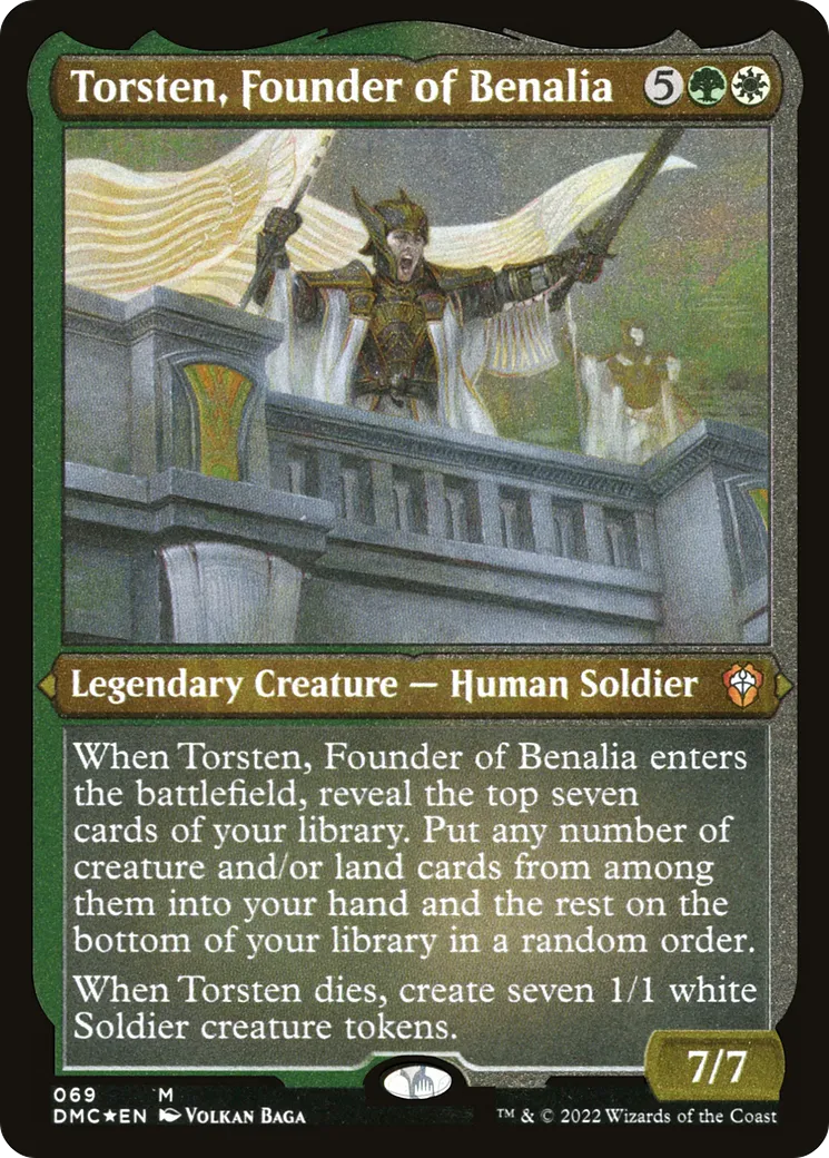 Torsten, Founder of Benalia — Dominaria United Commander — Magic: The Gathering