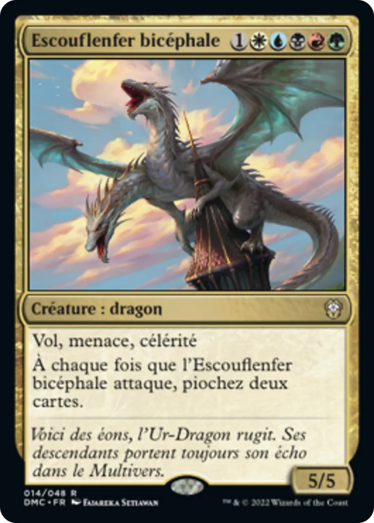 Escouflenfer bicéphale — Dominaria United Commander — Magic: The Gathering