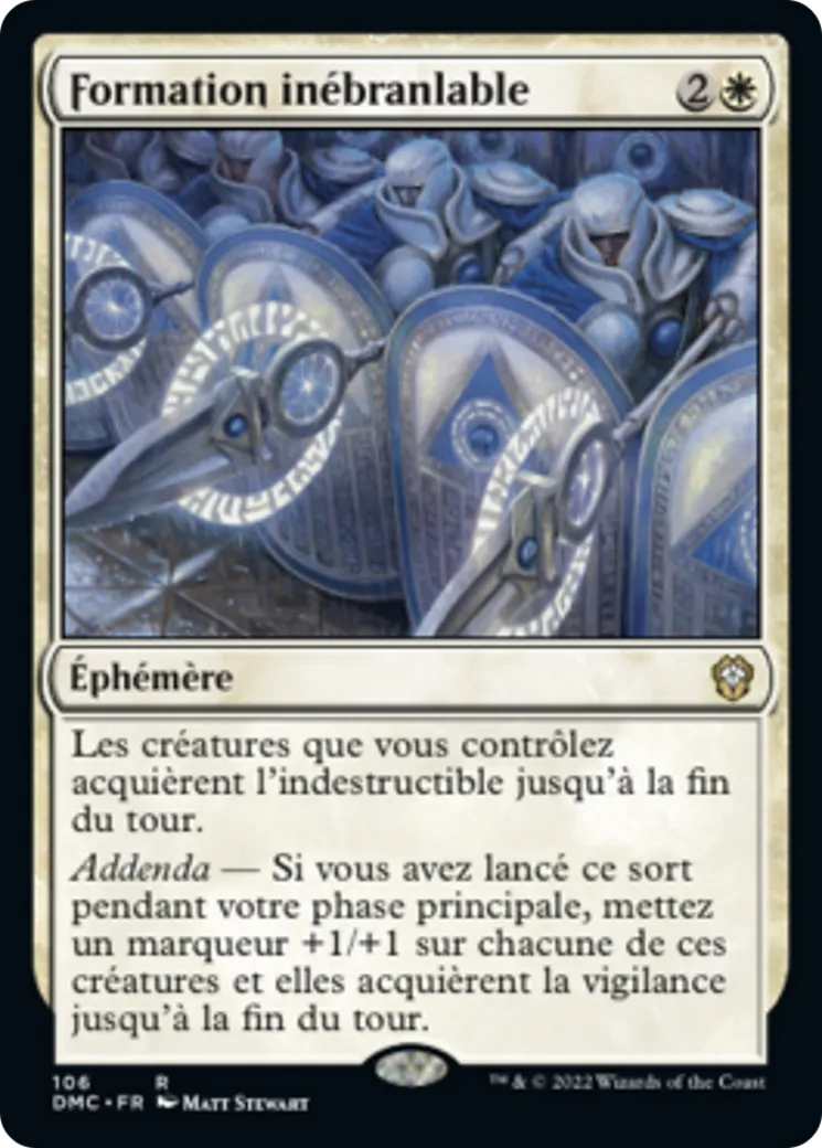 Formation inébranlable — Dominaria United Commander — Magic: The Gathering