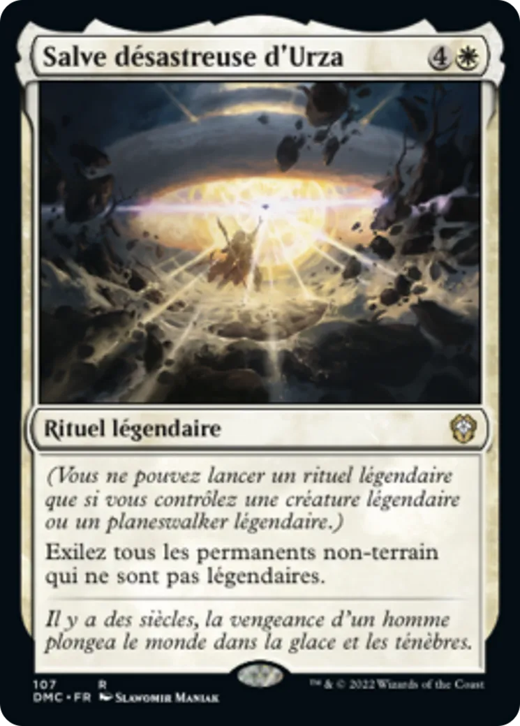 Salve désastreuse d'Urza — Dominaria United Commander — Magic: The Gathering