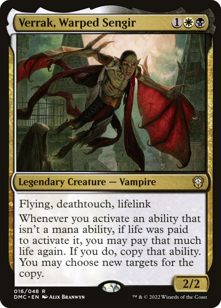 Verrak, Warped Sengir — Dominaria United Commander — Magic: The Gathering