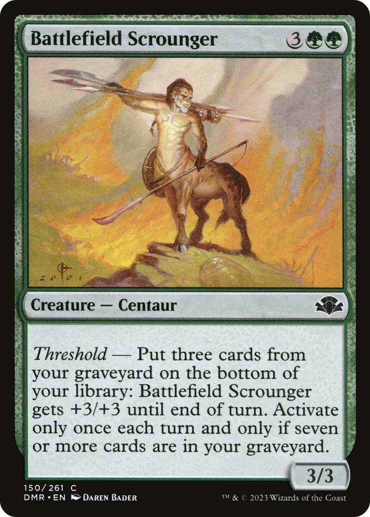 Fouineur des champs de bataille — Dominaria Remastered — Magic: The Gathering