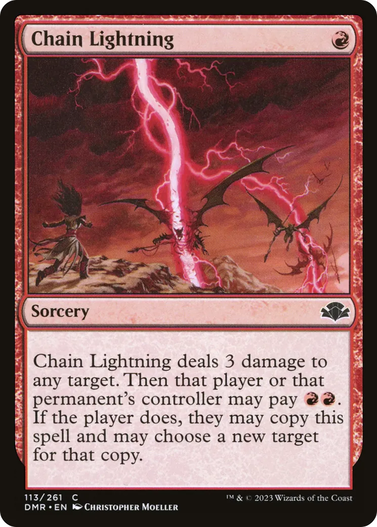 Chain Lightning — Dominaria Remastered — Magic: The Gathering