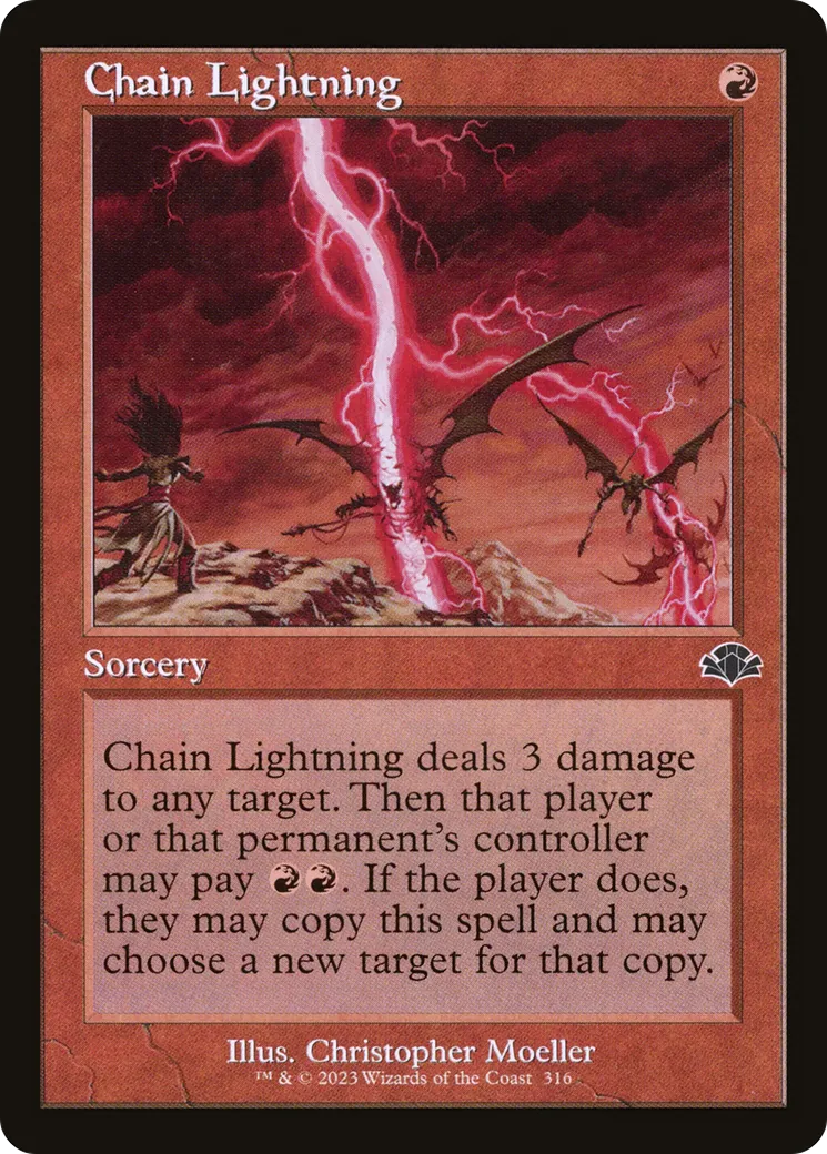 Chain Lightning — Dominaria Remastered — Magic: The Gathering