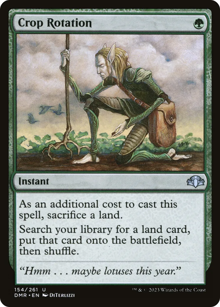 Crop Rotation — Dominaria Remastered — Magic: The Gathering