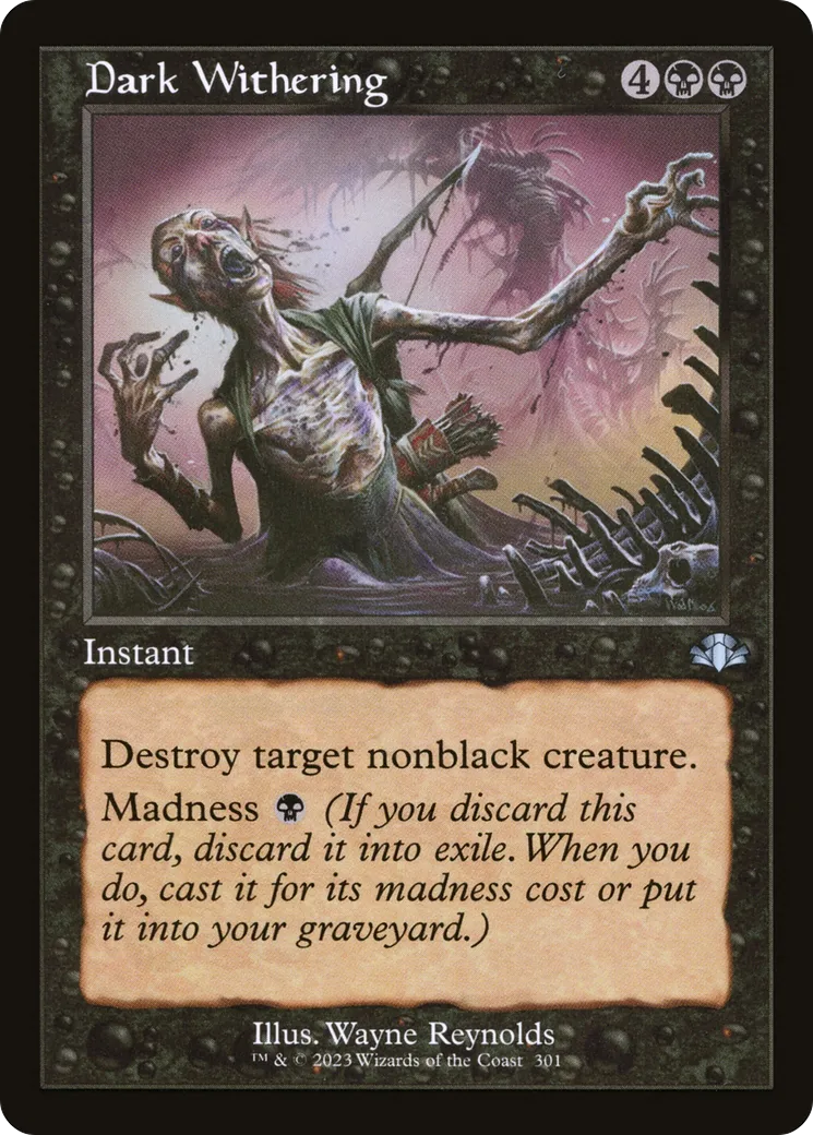 Dark Withering — Dominaria Remastered — Magic: The Gathering