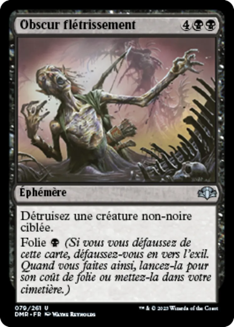 Obscur flétrissement — Dominaria Remastered — Magic: The Gathering