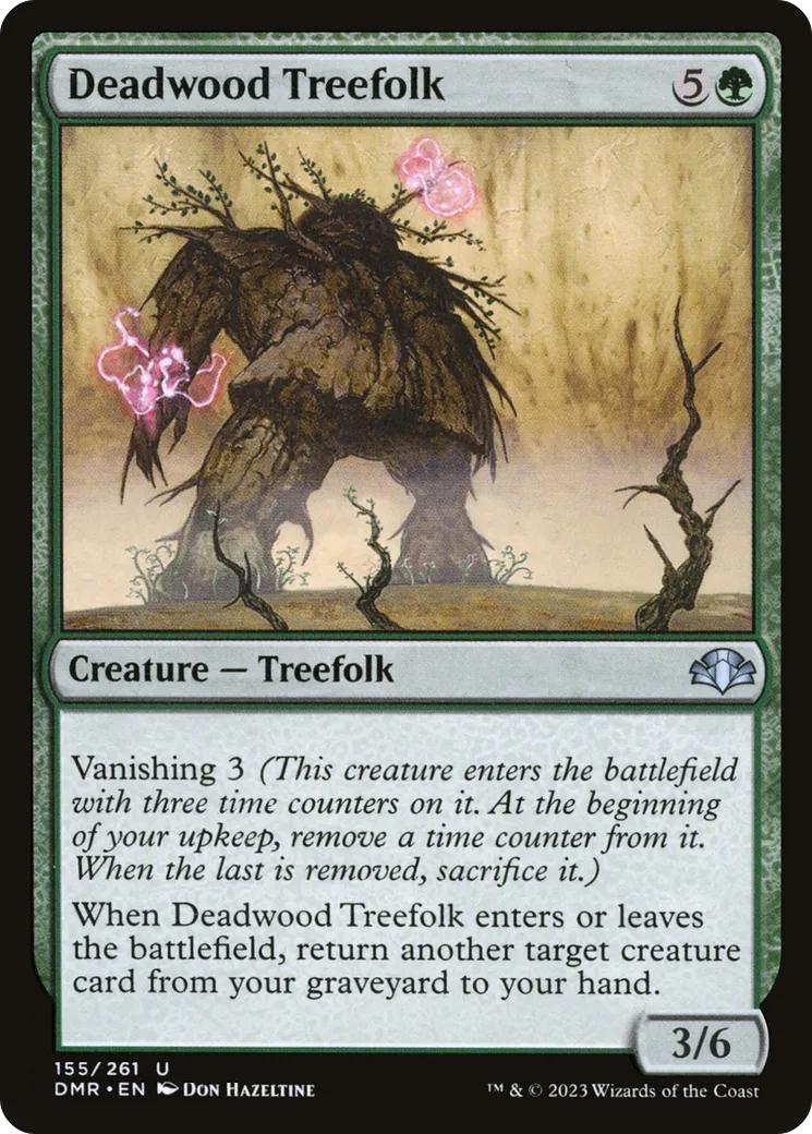 Deadwood Treefolk from Dominaria Remastered - Magic: The Gathering