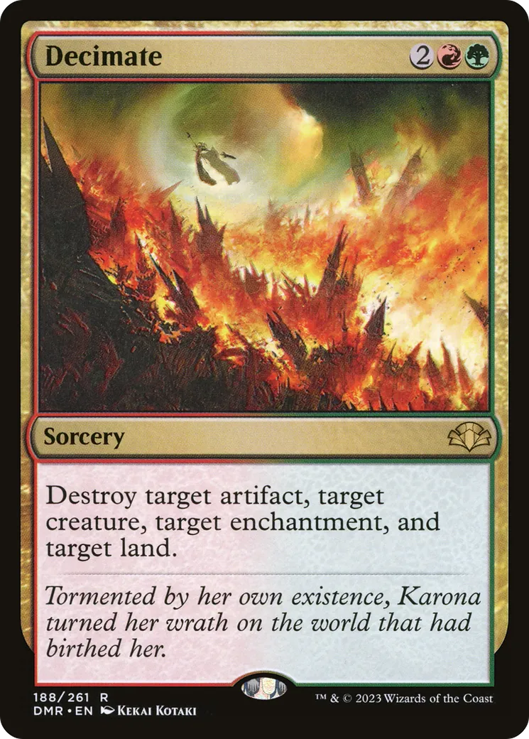 Decimate from Dominaria Remastered - Magic: The Gathering