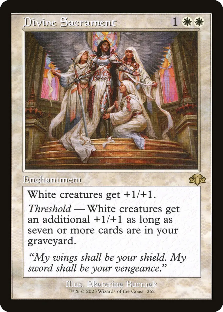 Divine Sacrament from Dominaria Remastered - Magic: The Gathering