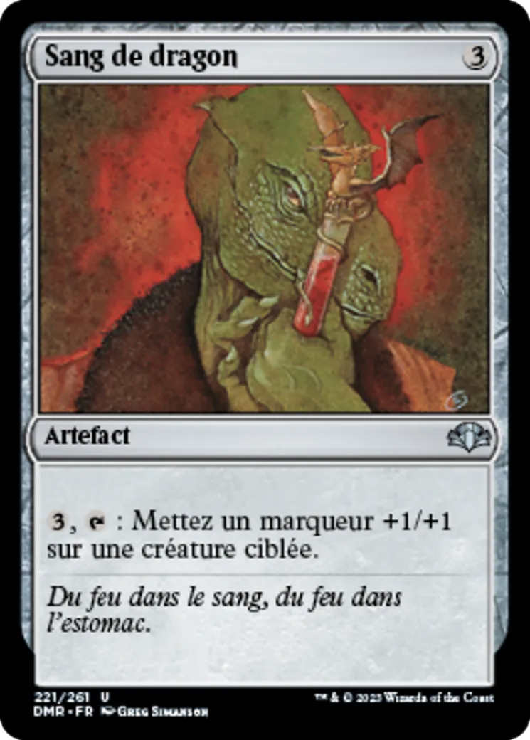 Sang de dragon — Dominaria Remastered — Magic: The Gathering