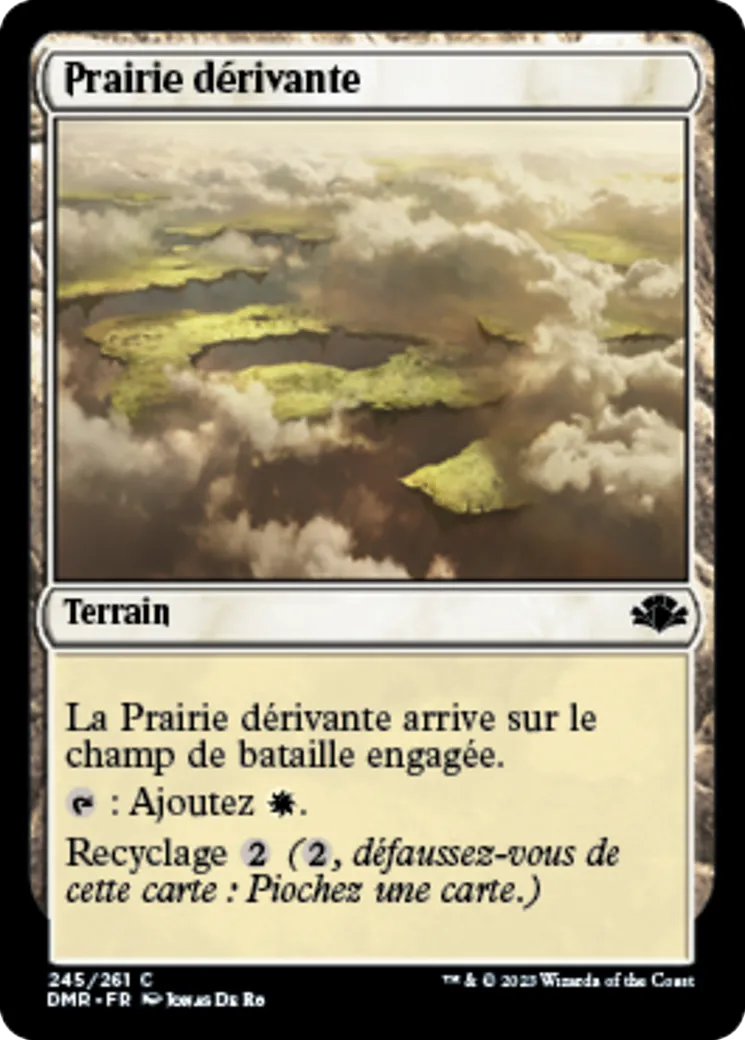 Prairie dérivante from Dominaria Remastered - Magic: The Gathering