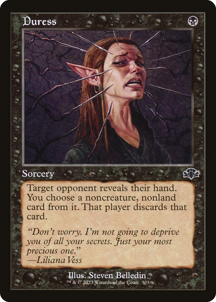 Duress from Dominaria Remastered - Magic: The Gathering