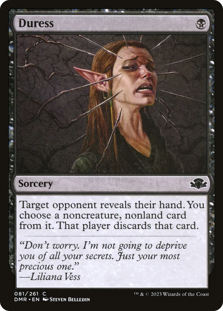 Duress — Dominaria Remastered — Magic: The Gathering