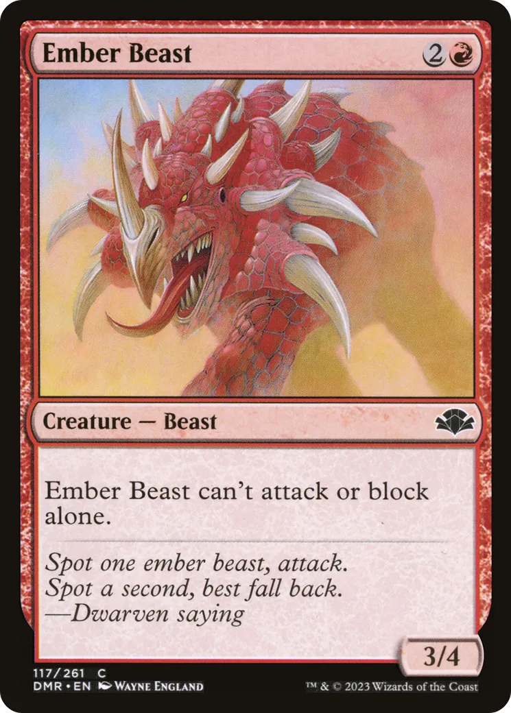 Bête d'ambre — Dominaria Remastered — Magic: The Gathering