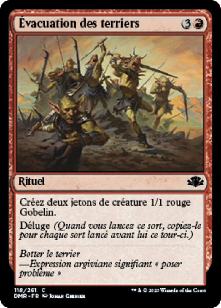 Évacuation des terriers — Dominaria Remastered — Magic: The Gathering