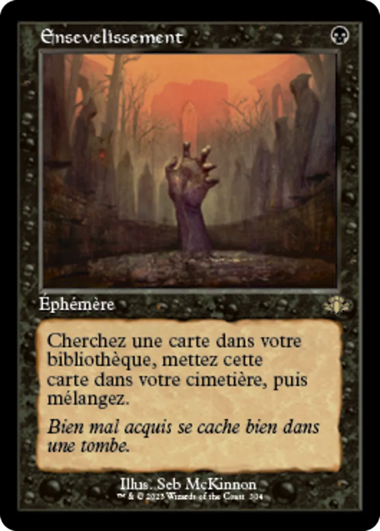 Ensevelissement from Dominaria Remastered - Magic: The Gathering