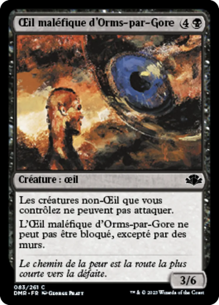 Œil maléfique d'Orms-par-Gore — Dominaria Remastered — Magic: The Gathering