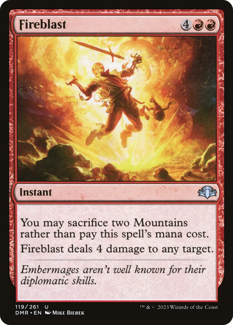 Fireblast — Dominaria Remastered — Magic: The Gathering