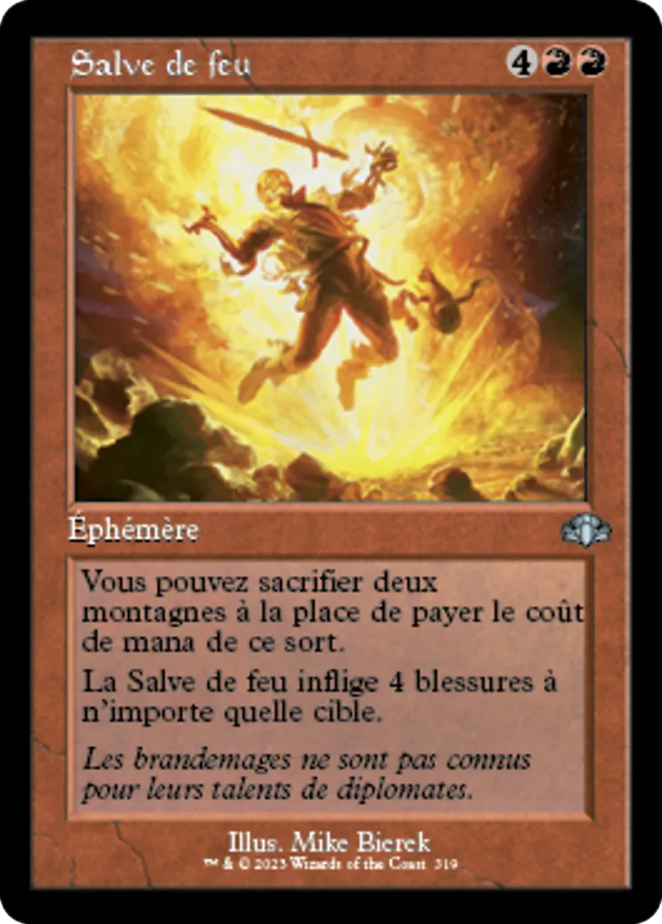 Salve de feu from Dominaria Remastered - Magic: The Gathering